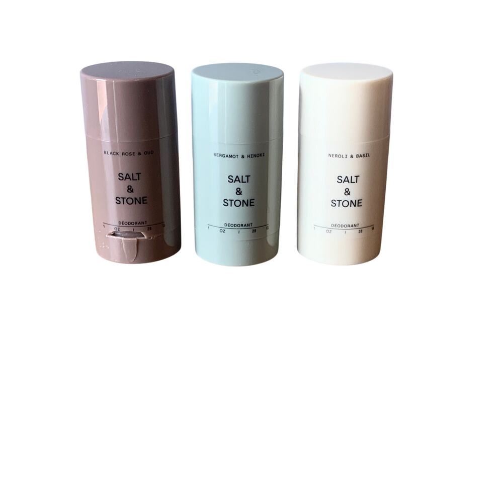 Salt & Stone Mini Deodorant TRIO Set of 3 1oz Each Discovery NEW